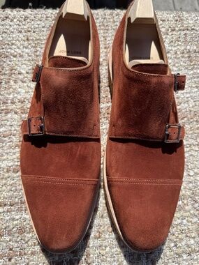 John Lobb BNIB Limited Edition Summer William, Suede Rust - 10UK/11US